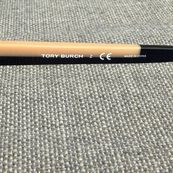 NWOT Tory Burch Panama Sunglasses Black Cream - Picture 6 of 12